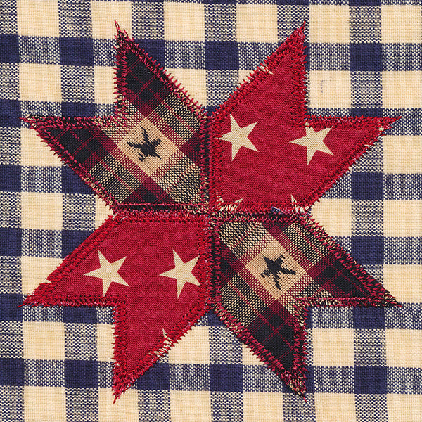 Eight-Point Star Quilt Block (In-the-Hoop)