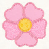 Wild Rose Quilt Block (In-the-Hoop)