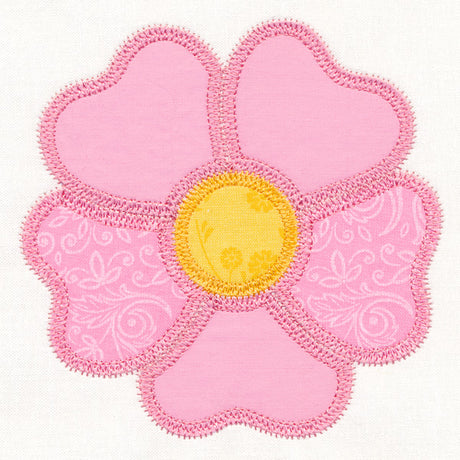 Wild Rose Quilt Block (In-the-Hoop)