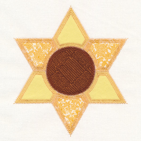 Sunflower Quilt Block (In-the-Hoop)