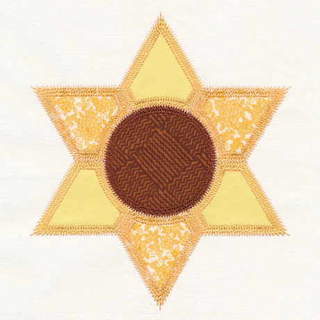 Sunflower Quilt Block (In-the-Hoop)