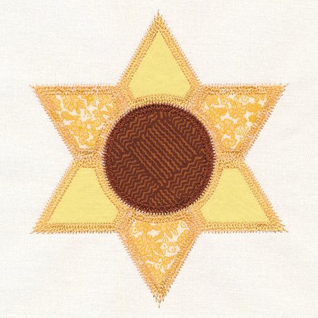 Sunflower Quilt Block (In-the-Hoop)