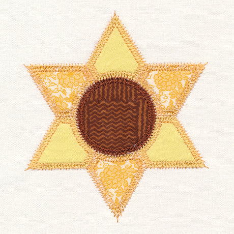 Sunflower Quilt Block (In-the-Hoop)