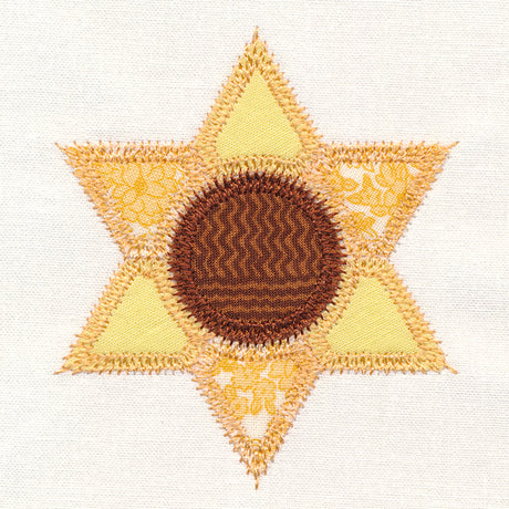 Sunflower Quilt Block (In-the-Hoop)