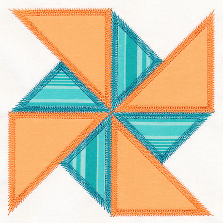 Pinwheel Quilt Block (In-the-Hoop)