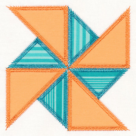 Pinwheel Quilt Block (In-the-Hoop)