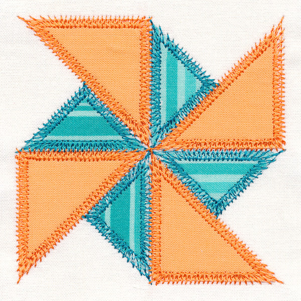 Pinwheel Quilt Block (In-the-Hoop)