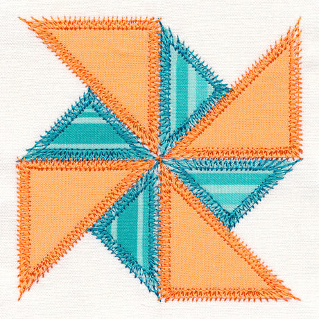 Pinwheel Quilt Block (In-the-Hoop)