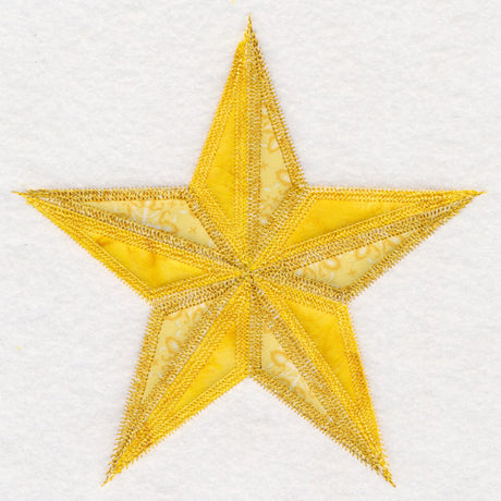 Christmas Quilt Block - Star (In-the-Hoop)
