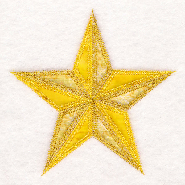 Christmas Quilt Block - Star (In-the-Hoop)
