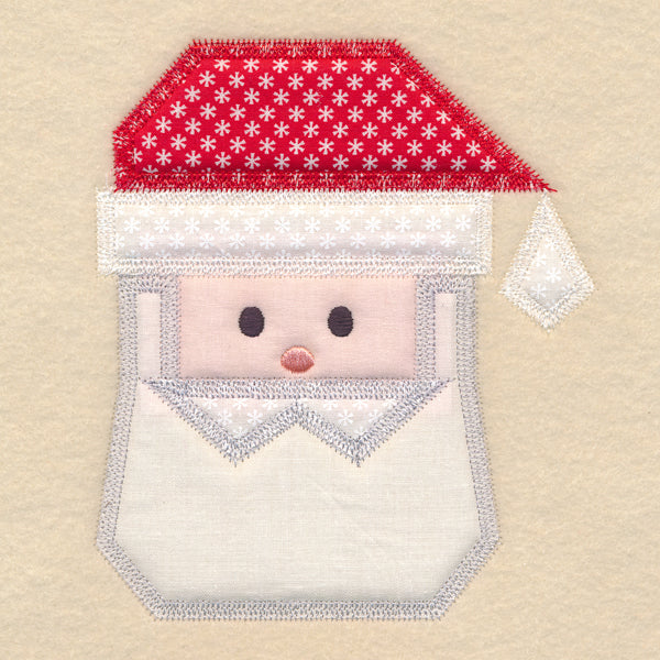 Christmas Quilt Block - Santa (In-the-Hoop)