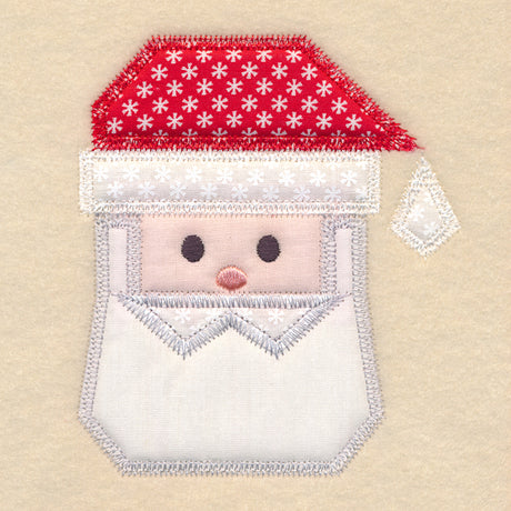 Christmas Quilt Block - Santa (In-the-Hoop)