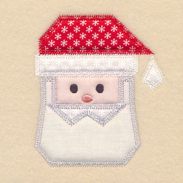 Christmas Quilt Block - Santa (In-the-Hoop)