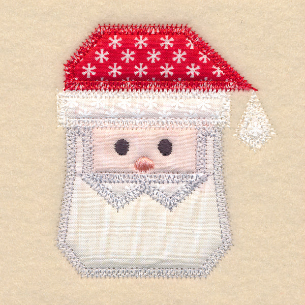 Christmas Quilt Block - Santa (In-the-Hoop)