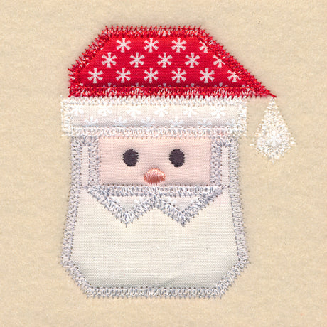 Christmas Quilt Block - Santa (In-the-Hoop)