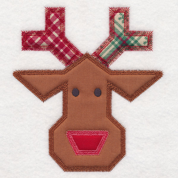 Christmas Quilt Block - Reindeer (In-the-Hoop)