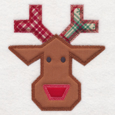 Christmas Quilt Block - Reindeer (In-the-Hoop)