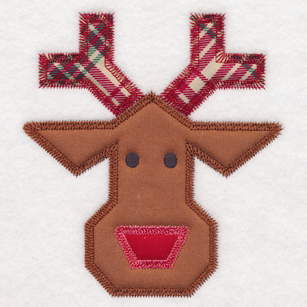 Christmas Quilt Block - Reindeer (In-the-Hoop)
