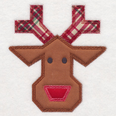 Christmas Quilt Block - Reindeer (In-the-Hoop)