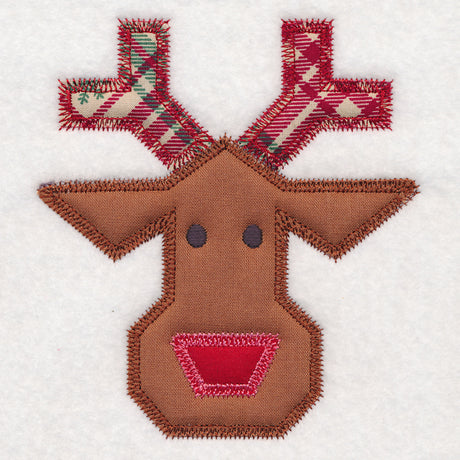 Christmas Quilt Block - Reindeer (In-the-Hoop)