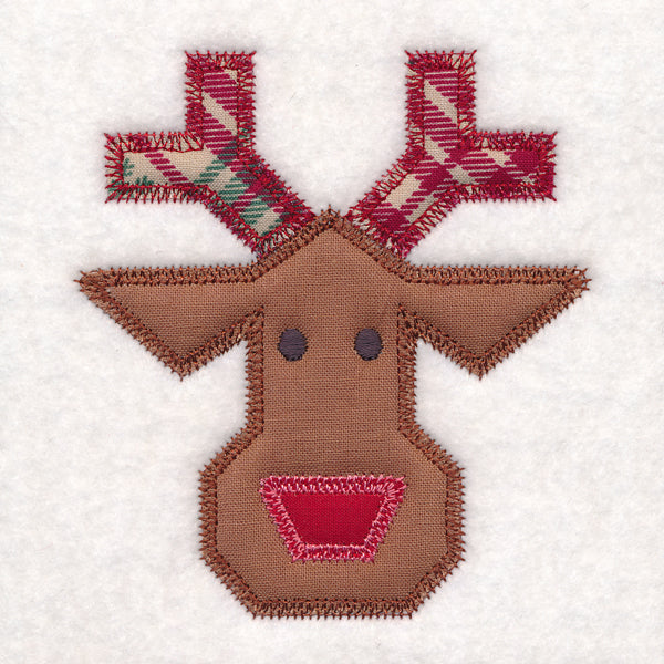 Christmas Quilt Block - Reindeer (In-the-Hoop)
