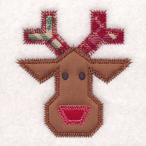 Christmas Quilt Block - Reindeer (In-the-Hoop)