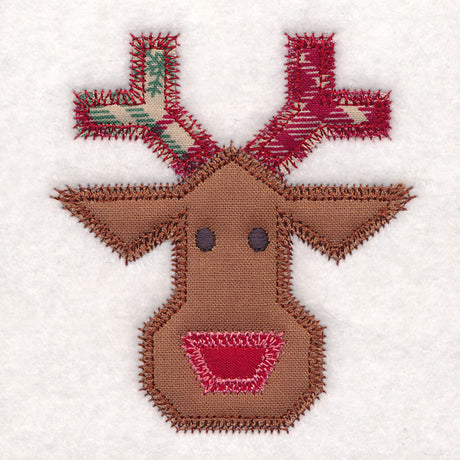 Christmas Quilt Block - Reindeer (In-the-Hoop)