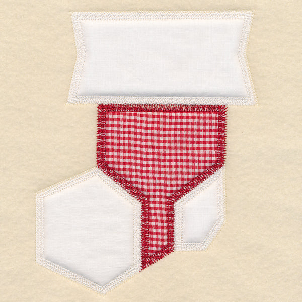 Christmas Quilt Block - Stocking (In-the-Hoop)