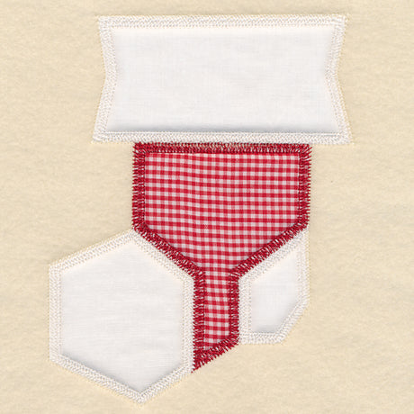 Christmas Quilt Block - Stocking (In-the-Hoop)