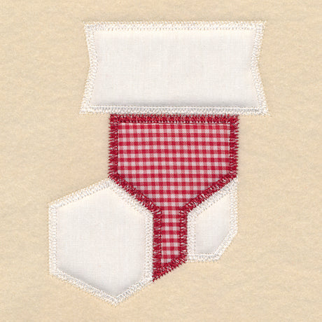 Christmas Quilt Block - Stocking (In-the-Hoop)