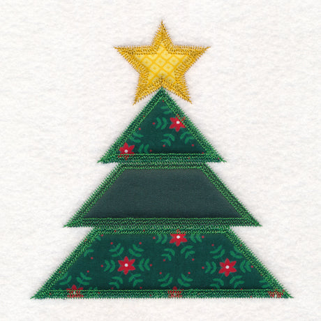 Christmas Quilt Block - Tree (In-the-Hoop)