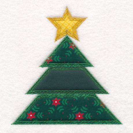 Christmas Quilt Block - Tree (In-the-Hoop)