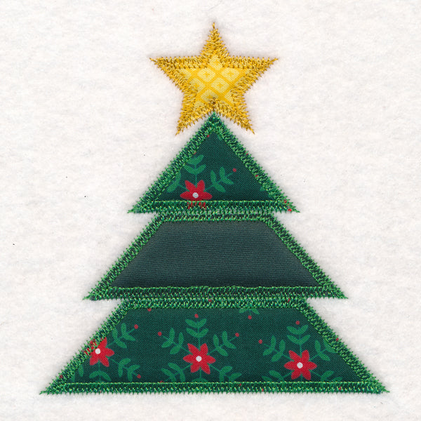 Christmas Quilt Block - Tree (In-the-Hoop)