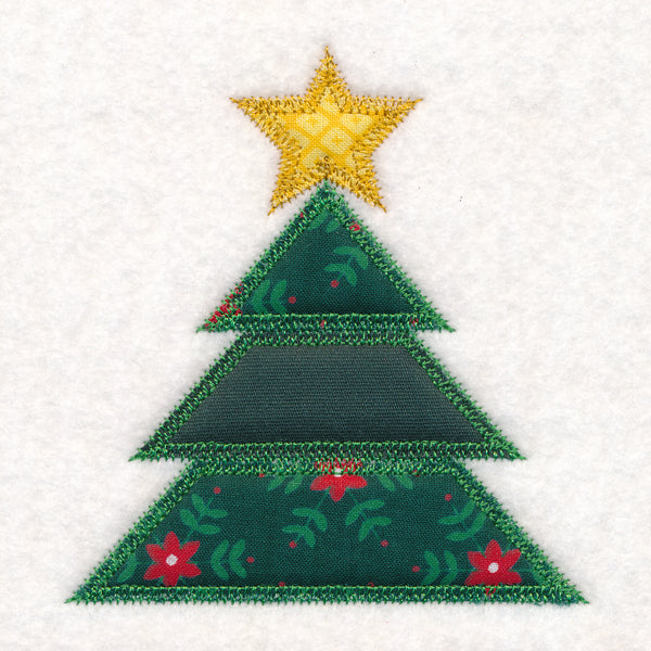 Christmas Quilt Block - Tree (In-the-Hoop)