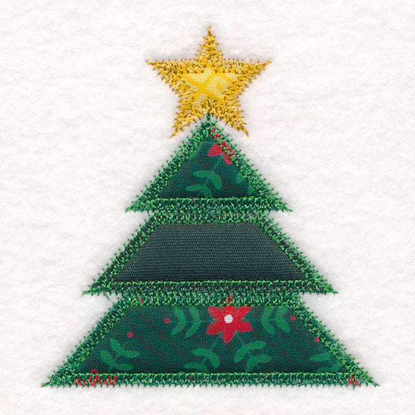 Christmas Quilt Block - Tree (In-the-Hoop)