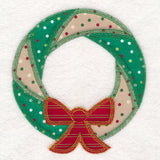 Christmas Quilt Block - Wreath (In-the-Hoop)