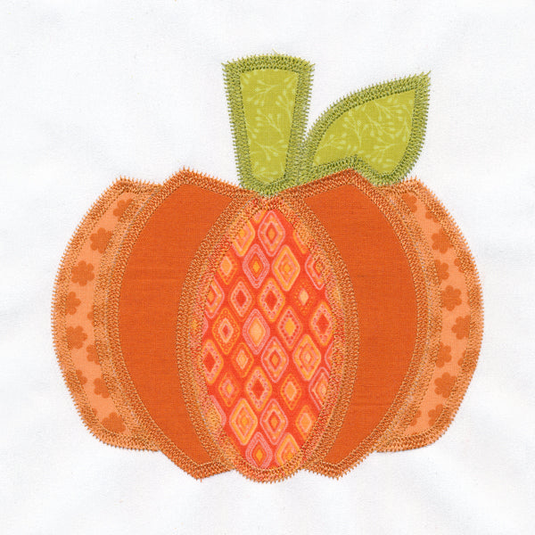 Pumpkin Quilt Block (In-the-Hoop)