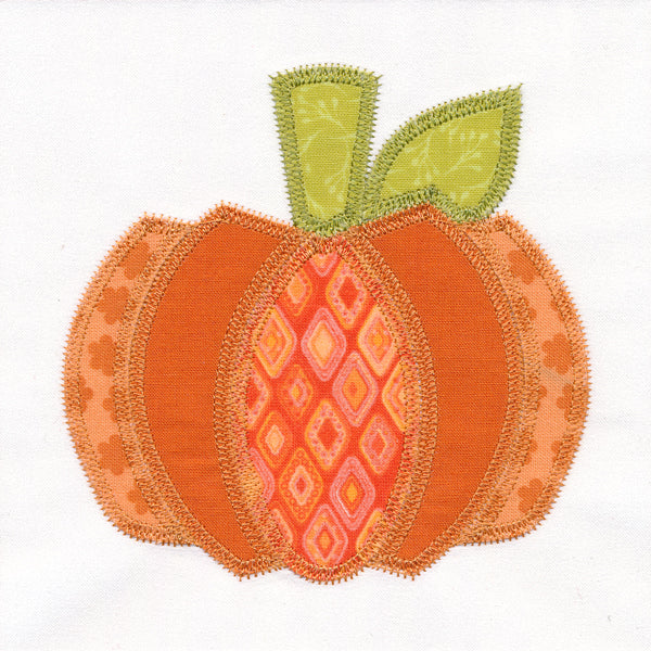 Pumpkin Quilt Block (In-the-Hoop)