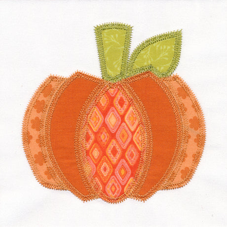 Pumpkin Quilt Block (In-the-Hoop)