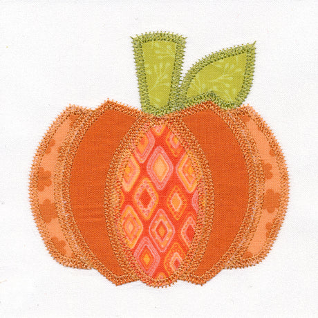 Pumpkin Quilt Block (In-the-Hoop)