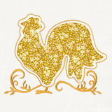 Rooster Silhouette (Reverse Applique)