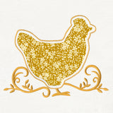 Hen Silhouette (Reverse Applique)