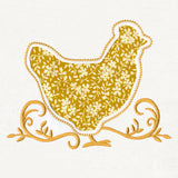 Hen Silhouette (Reverse Applique)