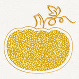 Pumpkin Silhouette (Reverse Applique)