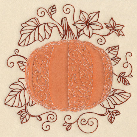 Autumn Pumpkin (Heirloom Applique)