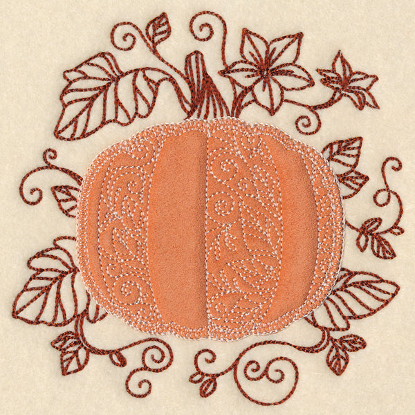Autumn Pumpkin (Heirloom Applique)