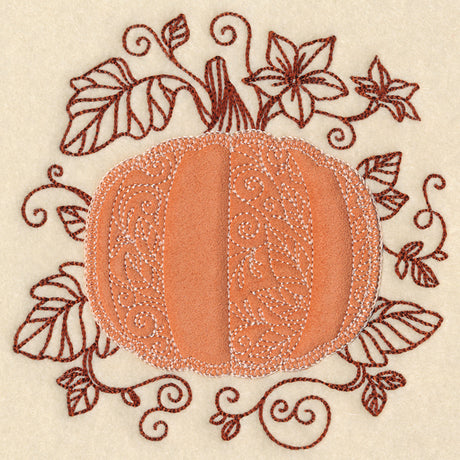 Autumn Pumpkin (Heirloom Applique)