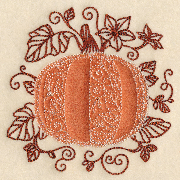 Autumn Pumpkin (Heirloom Applique)