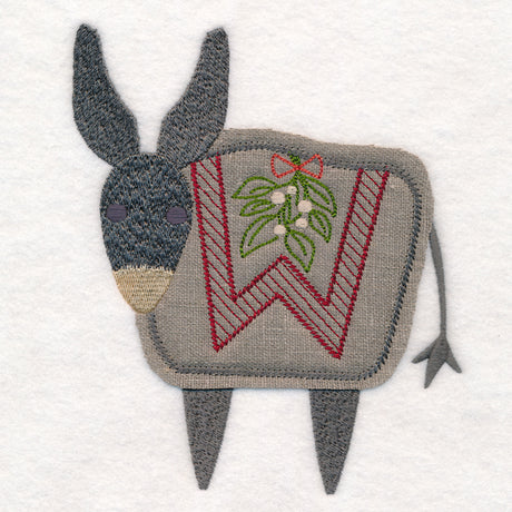 Primitive Christmas Donkey (Crafty Cut Applique)