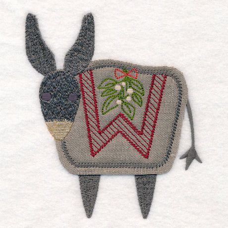 Primitive Christmas Donkey (Crafty Cut Applique)